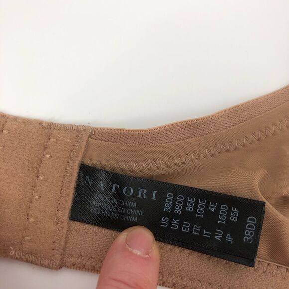 Natori Body Double Lace-Trim Full-Fit Bra 38DD Style 736037 - Picture 7 of 10